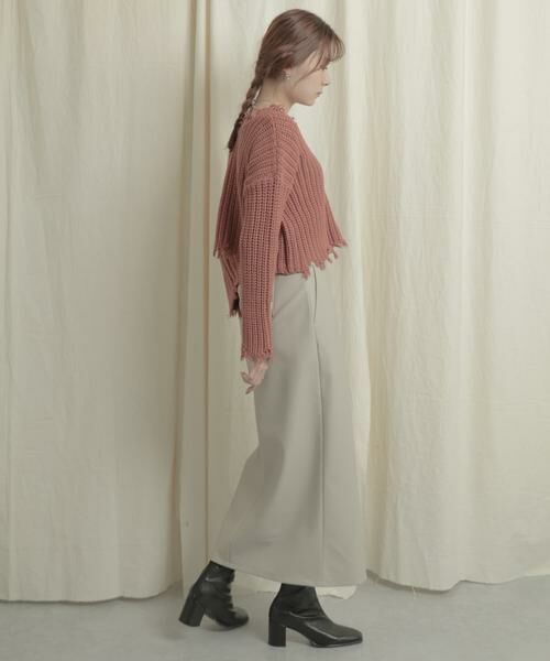 SENSE OF PLACE by URBAN RESEARCH / センスオブプレイス バイ アーバンリサーチ ニット・セーター | 2WAYダメージショートセーター | 詳細7