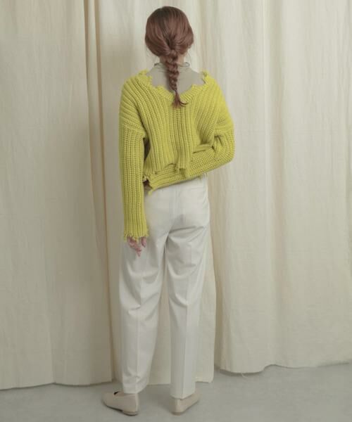 SENSE OF PLACE by URBAN RESEARCH / センスオブプレイス バイ アーバンリサーチ ニット・セーター | 2WAYダメージショートセーター | 詳細22