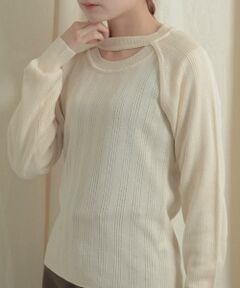 SENSE OF PLACE by URBAN RESEARCH / センスオブプレイス バイ アーバンリサーチ ニット・セーター | ショートボレロレイヤードニットトップ