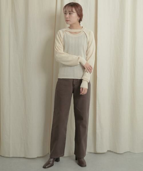 SENSE OF PLACE by URBAN RESEARCH / センスオブプレイス バイ アーバンリサーチ ニット・セーター | ショートボレロレイヤードニットトップ | 詳細19