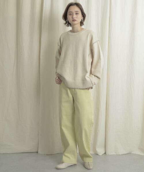 SENSE OF PLACE by URBAN RESEARCH / センスオブプレイス バイ アーバンリサーチ デニムパンツ | 『Tallサイズあり』カラーカツラギパンツ | 詳細2