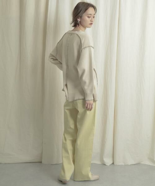 SENSE OF PLACE by URBAN RESEARCH / センスオブプレイス バイ アーバンリサーチ デニムパンツ | 『Tallサイズあり』カラーカツラギパンツ | 詳細3