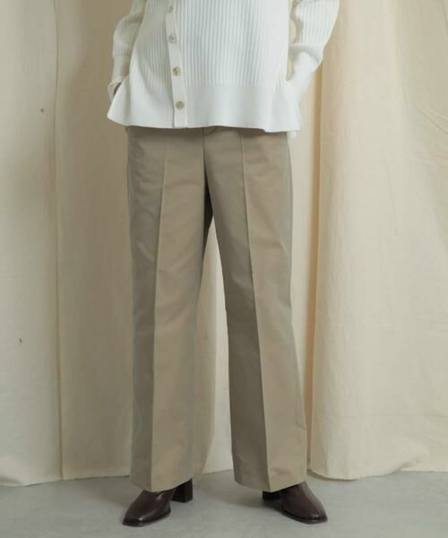 SENSE OF PLACE by URBAN RESEARCH / センスオブプレイス バイ アーバンリサーチ その他パンツ | バックスリットストレートワイドパンツ(ベージュ)