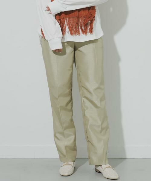 SENSE OF PLACE by URBAN RESEARCH / センスオブプレイス バイ アーバンリサーチ その他パンツ | シャンタンテーパードパンツ | 詳細1