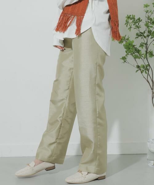 SENSE OF PLACE by URBAN RESEARCH / センスオブプレイス バイ アーバンリサーチ その他パンツ | シャンタンテーパードパンツ | 詳細3