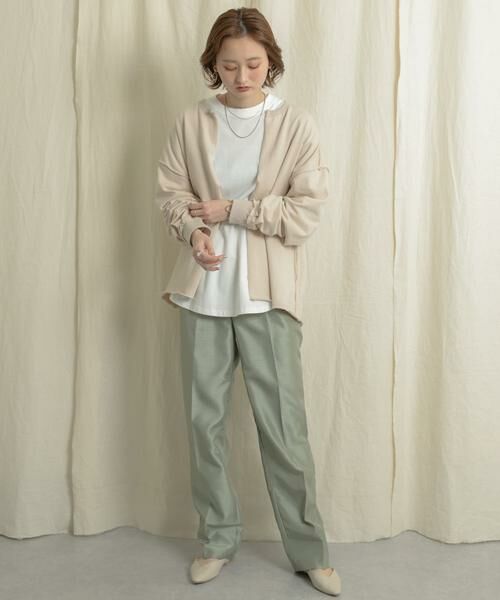 SENSE OF PLACE by URBAN RESEARCH / センスオブプレイス バイ アーバンリサーチ その他パンツ | シャンタンテーパードパンツ | 詳細28
