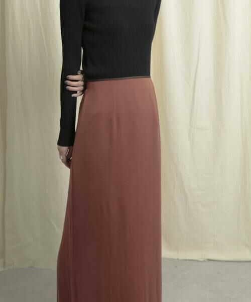 SENSE OF PLACE by URBAN RESEARCH / センスオブプレイス バイ アーバンリサーチ スカート | サテンストレートナロースカート | 詳細4