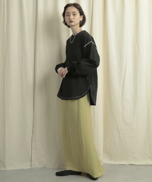 SENSE OF PLACE by URBAN RESEARCH / センスオブプレイス バイ アーバンリサーチ スカート | サテンストレートナロースカート | 詳細24