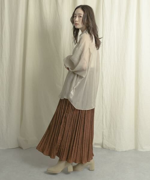 SENSE OF PLACE by URBAN RESEARCH / センスオブプレイス バイ アーバンリサーチ スカート | アニマルワッシャープリーツスカート | 詳細1