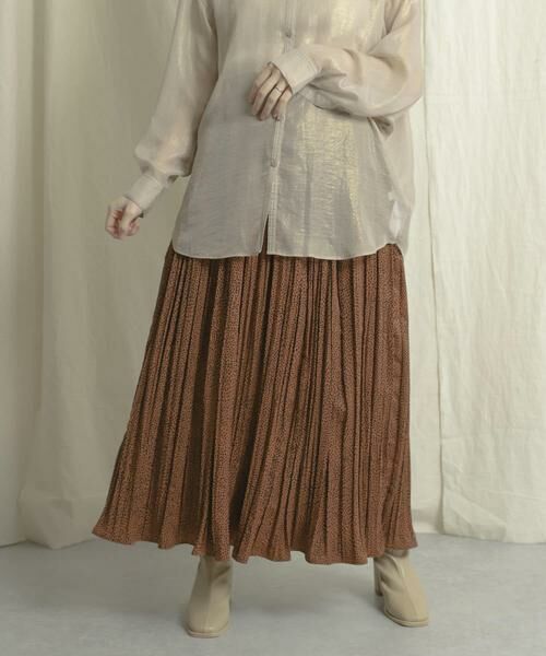 SENSE OF PLACE by URBAN RESEARCH / センスオブプレイス バイ アーバンリサーチ スカート | アニマルワッシャープリーツスカート | 詳細11