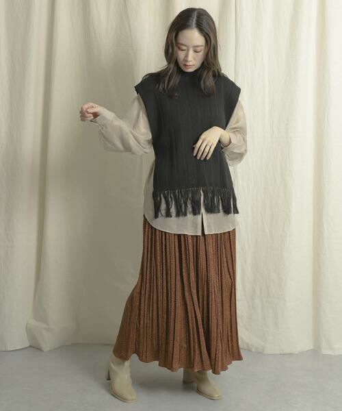 SENSE OF PLACE by URBAN RESEARCH / センスオブプレイス バイ アーバンリサーチ スカート | アニマルワッシャープリーツスカート | 詳細4