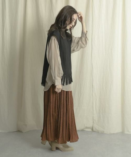 SENSE OF PLACE by URBAN RESEARCH / センスオブプレイス バイ アーバンリサーチ スカート | アニマルワッシャープリーツスカート | 詳細7