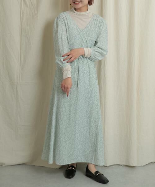 SENSE OF PLACE by URBAN RESEARCH / センスオブプレイス バイ アーバンリサーチ ワンピース | フラワープリントワンピース(グリーン系その他)