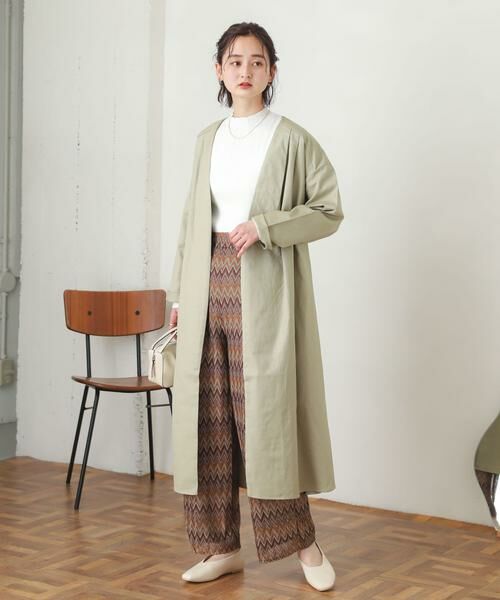 SENSE OF PLACE by URBAN RESEARCH / センスオブプレイス バイ アーバンリサーチ ノーカラージャケット | ガウンアウター | 詳細1