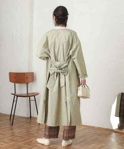 SENSE OF PLACE by URBAN RESEARCH / センスオブプレイス バイ アーバンリサーチ ノーカラージャケット | ガウンアウター | 詳細3