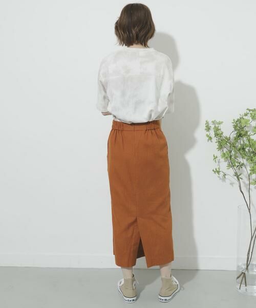 SENSE OF PLACE by URBAN RESEARCH / センスオブプレイス バイ アーバンリサーチ スカート | リネンヘリンボーンパイピングスカート | 詳細13