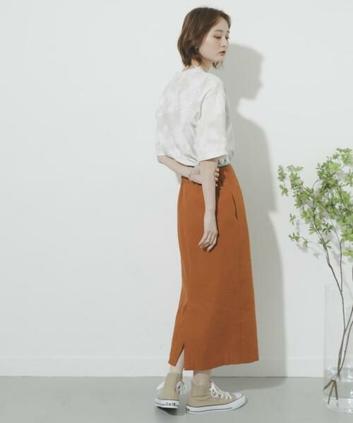 SENSE OF PLACE by URBAN RESEARCH / センスオブプレイス バイ アーバンリサーチ スカート | リネンヘリンボーンパイピングスカート | 詳細14