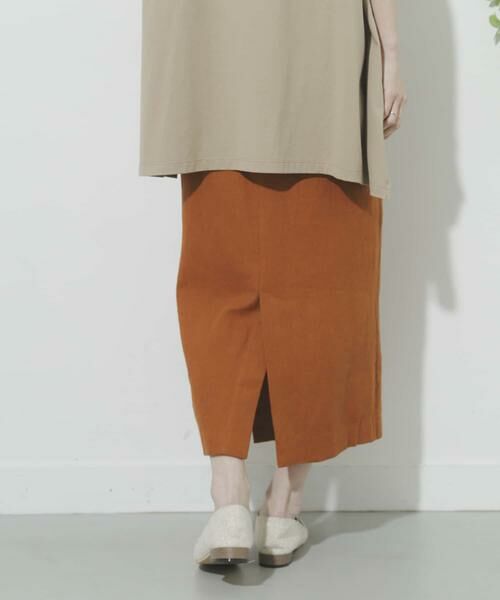 SENSE OF PLACE by URBAN RESEARCH / センスオブプレイス バイ アーバンリサーチ スカート | リネンヘリンボーンパイピングスカート | 詳細4