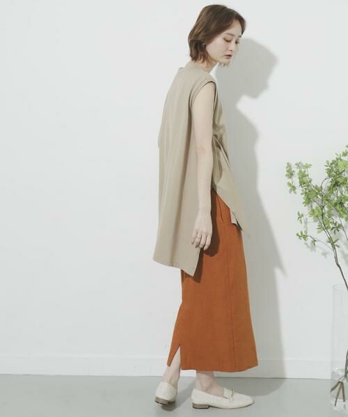 SENSE OF PLACE by URBAN RESEARCH / センスオブプレイス バイ アーバンリサーチ スカート | リネンヘリンボーンパイピングスカート | 詳細8