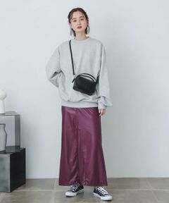 SENSE OF PLACE by URBAN RESEARCH / センスオブプレイス バイ アーバンリサーチ スカート | naturaglace×SENSE OF PLACE　『別注』ナチュラグラッセフェイクレザースカート