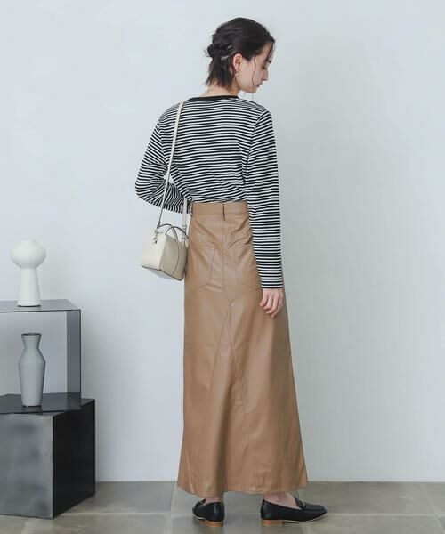 SENSE OF PLACE by URBAN RESEARCH / センスオブプレイス バイ アーバンリサーチ スカート | naturaglace×SENSE OF PLACE　『別注』ナチュラグラッセフェイクレザースカート | 詳細2