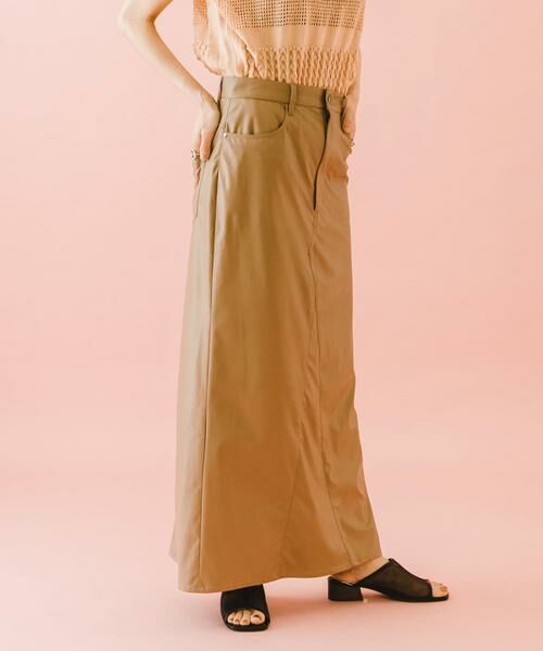 SENSE OF PLACE by URBAN RESEARCH / センスオブプレイス バイ アーバンリサーチ スカート | naturaglace×SENSE OF PLACE　『別注』ナチュラグラッセフェイクレザースカート | 詳細6