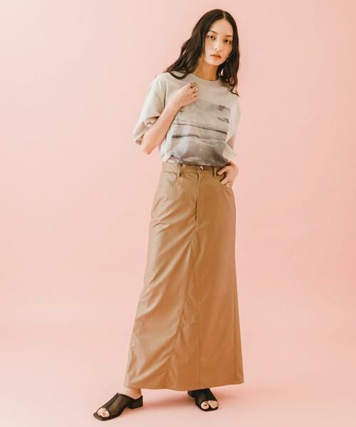 SENSE OF PLACE by URBAN RESEARCH / センスオブプレイス バイ アーバンリサーチ スカート | naturaglace×SENSE OF PLACE　『別注』ナチュラグラッセフェイクレザースカート | 詳細19
