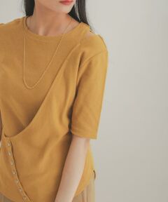 SENSE OF PLACE by URBAN RESEARCH / センスオブプレイス バイ アーバンリサーチ Tシャツ | レイヤードボタンディテールトップ