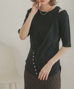 SENSE OF PLACE by URBAN RESEARCH / センスオブプレイス バイ アーバンリサーチ Tシャツ | レイヤードボタンディテールトップ