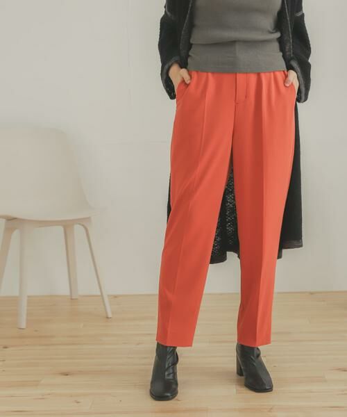 SENSE OF PLACE by URBAN RESEARCH / センスオブプレイス バイ アーバンリサーチ その他パンツ | ジョーゼットテーパードパンツ(オレンジ)