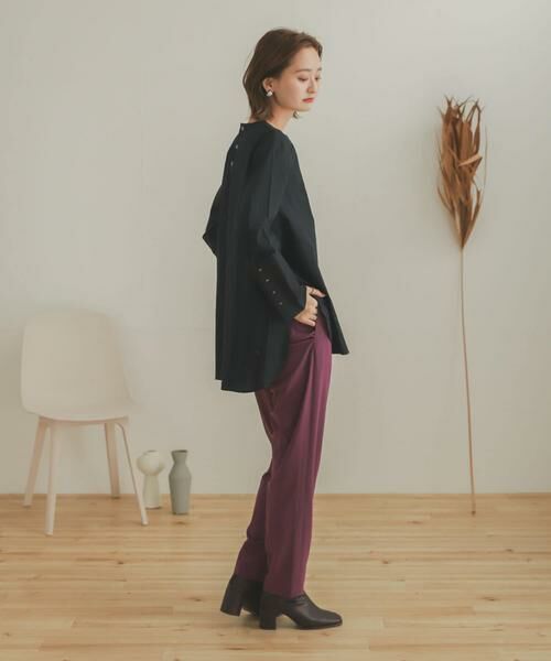 SENSE OF PLACE by URBAN RESEARCH / センスオブプレイス バイ アーバンリサーチ その他パンツ | ジョーゼットテーパードパンツ | 詳細29