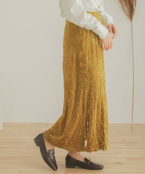 SENSE OF PLACE by URBAN RESEARCH / センスオブプレイス バイ アーバンリサーチ スカート | クラッシュベロアロングスカート | 詳細5