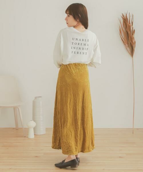 SENSE OF PLACE by URBAN RESEARCH / センスオブプレイス バイ アーバンリサーチ スカート | クラッシュベロアロングスカート | 詳細8