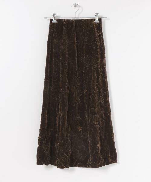 SENSE OF PLACE by URBAN RESEARCH / センスオブプレイス バイ アーバンリサーチ スカート | クラッシュベロアロングスカート | 詳細24