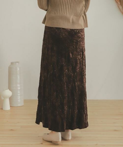SENSE OF PLACE by URBAN RESEARCH / センスオブプレイス バイ アーバンリサーチ スカート | クラッシュベロアロングスカート | 詳細17
