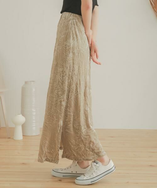 SENSE OF PLACE by URBAN RESEARCH / センスオブプレイス バイ アーバンリサーチ スカート | クラッシュベロアロングスカート | 詳細29