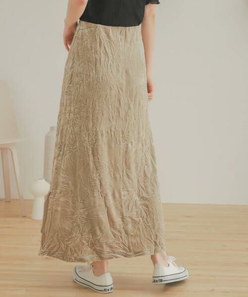 SENSE OF PLACE by URBAN RESEARCH / センスオブプレイス バイ アーバンリサーチ スカート | クラッシュベロアロングスカート | 詳細30