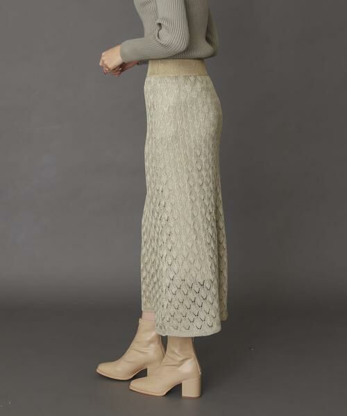 SENSE OF PLACE by URBAN RESEARCH / センスオブプレイス バイ アーバンリサーチ スカート | スカシアミメランジロングスカート | 詳細1