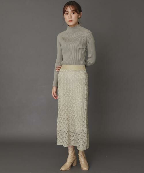 SENSE OF PLACE by URBAN RESEARCH / センスオブプレイス バイ アーバンリサーチ スカート | スカシアミメランジロングスカート | 詳細4