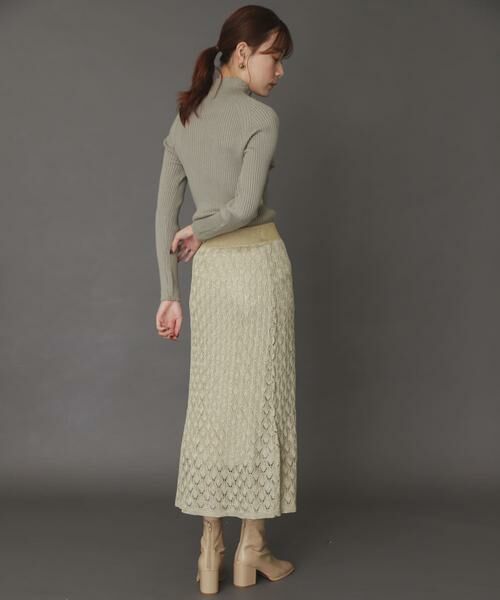 SENSE OF PLACE by URBAN RESEARCH / センスオブプレイス バイ アーバンリサーチ スカート | スカシアミメランジロングスカート | 詳細5