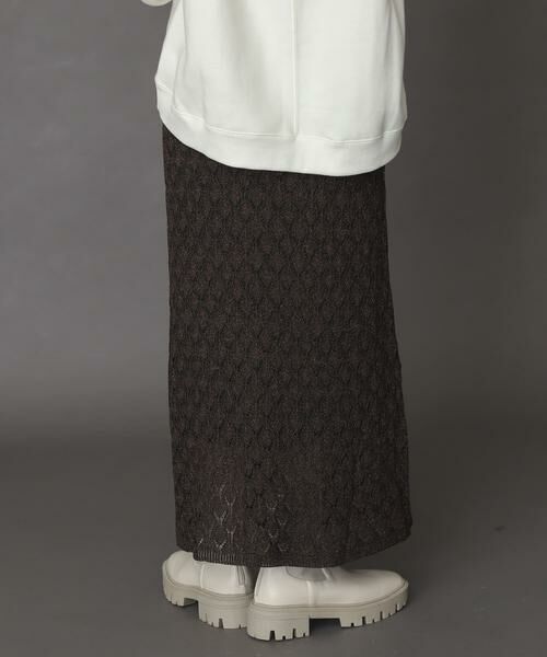 SENSE OF PLACE by URBAN RESEARCH / センスオブプレイス バイ アーバンリサーチ スカート | スカシアミメランジロングスカート | 詳細5
