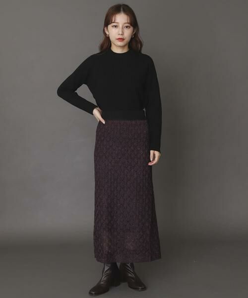 SENSE OF PLACE by URBAN RESEARCH / センスオブプレイス バイ アーバンリサーチ スカート | スカシアミメランジロングスカート | 詳細20