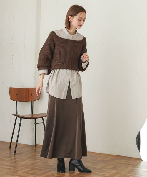 SENSE OF PLACE by URBAN RESEARCH / センスオブプレイス バイ アーバンリサーチ ニット・セーター | スクエアネックショートセーター | 詳細13