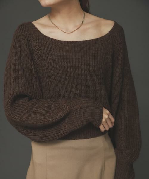 SENSE OF PLACE by URBAN RESEARCH / センスオブプレイス バイ アーバンリサーチ ニット・セーター | スクエアネックショートセーター | 詳細14