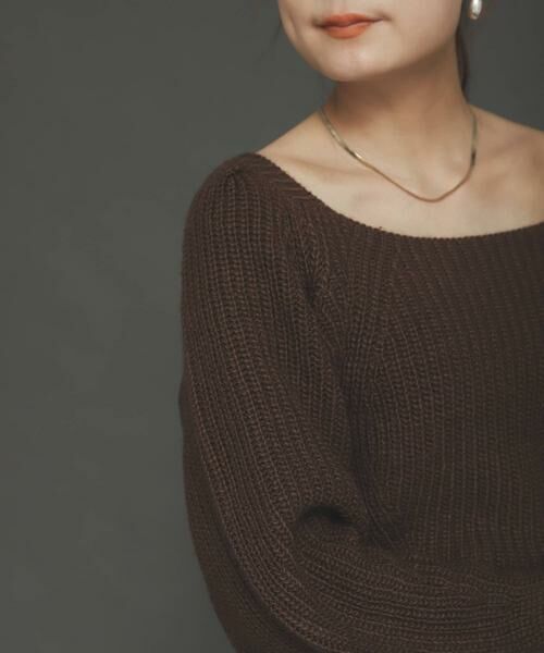 SENSE OF PLACE by URBAN RESEARCH / センスオブプレイス バイ アーバンリサーチ ニット・セーター | スクエアネックショートセーター | 詳細15