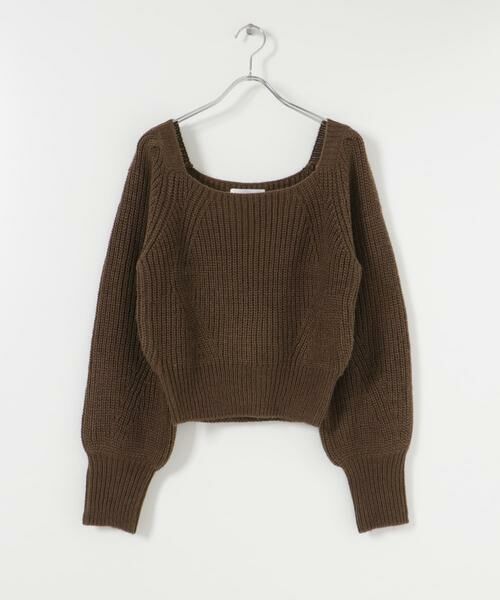 SENSE OF PLACE by URBAN RESEARCH / センスオブプレイス バイ アーバンリサーチ ニット・セーター | スクエアネックショートセーター | 詳細18