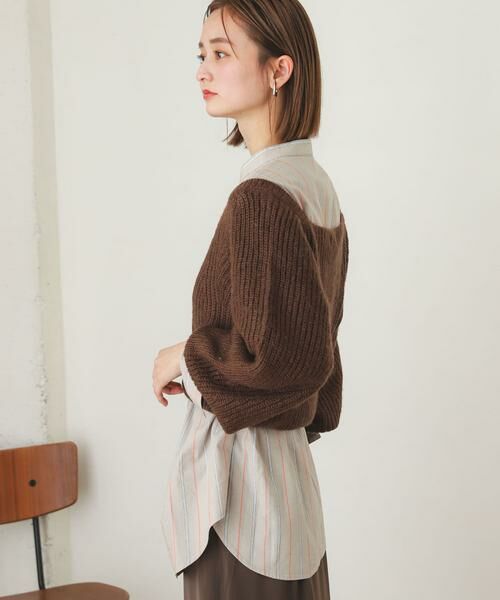SENSE OF PLACE by URBAN RESEARCH / センスオブプレイス バイ アーバンリサーチ ニット・セーター | スクエアネックショートセーター | 詳細3