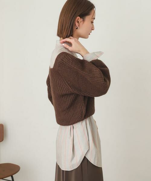 SENSE OF PLACE by URBAN RESEARCH / センスオブプレイス バイ アーバンリサーチ ニット・セーター | スクエアネックショートセーター | 詳細6