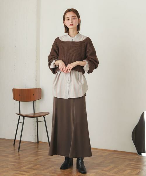 SENSE OF PLACE by URBAN RESEARCH / センスオブプレイス バイ アーバンリサーチ ニット・セーター | スクエアネックショートセーター | 詳細8
