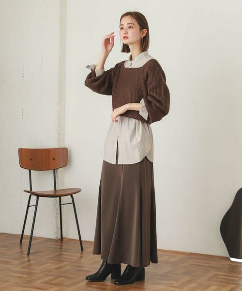 SENSE OF PLACE by URBAN RESEARCH / センスオブプレイス バイ アーバンリサーチ ニット・セーター | スクエアネックショートセーター | 詳細9